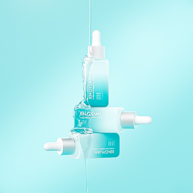 Heavy-wall PETG face care bottle set