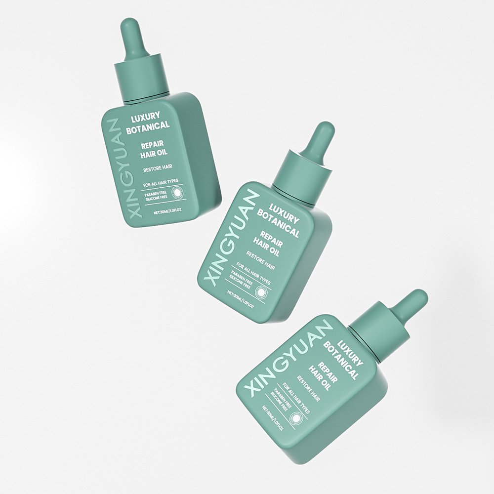 Hair oil dropper bottle