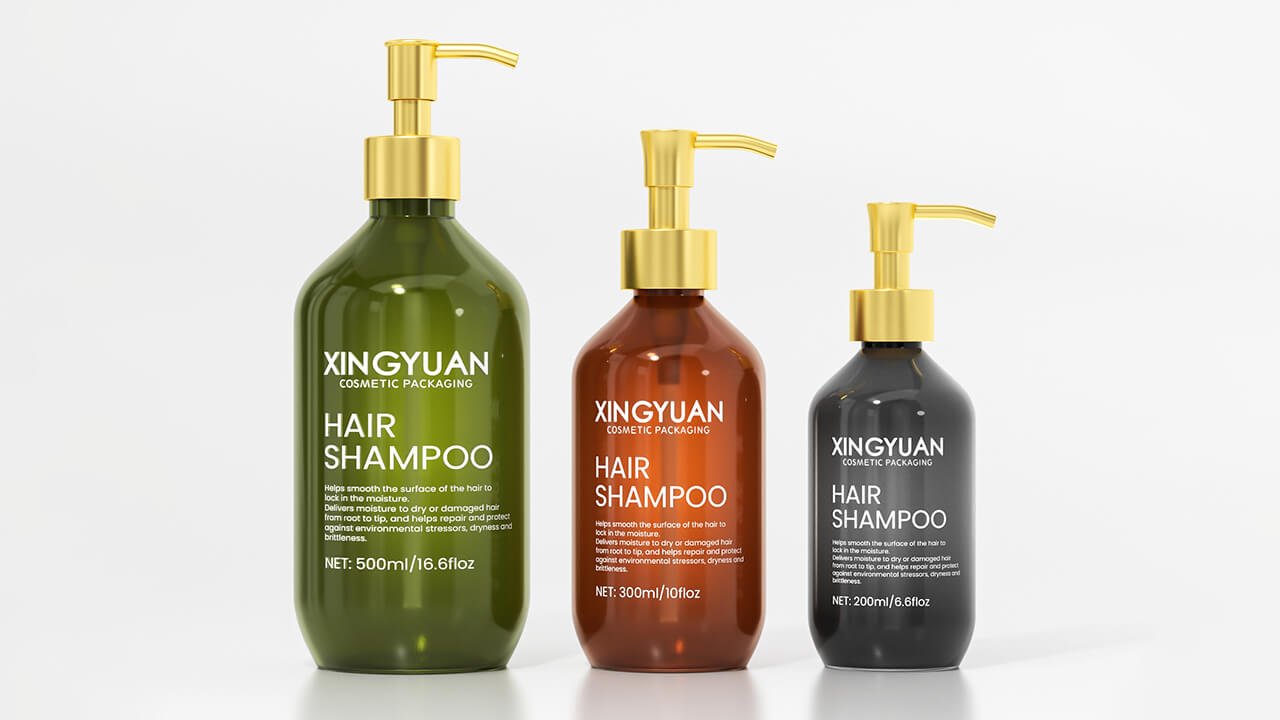 Plastic Hair Shampoo Bottles