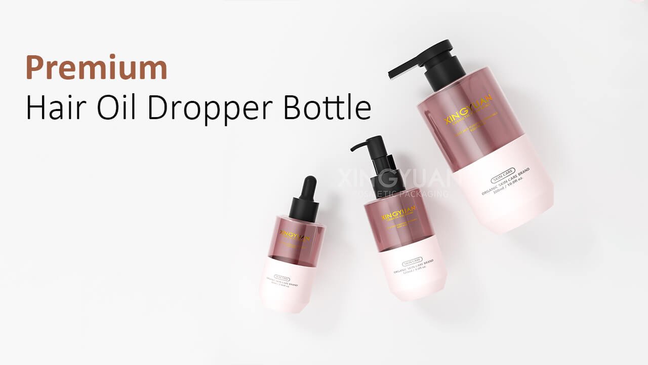 Premium hair oil packaging