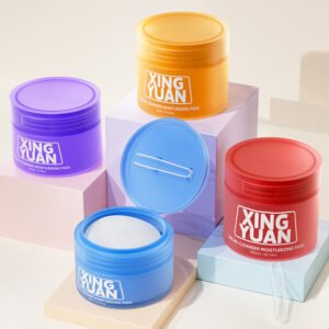 Face cream jar with flip cap