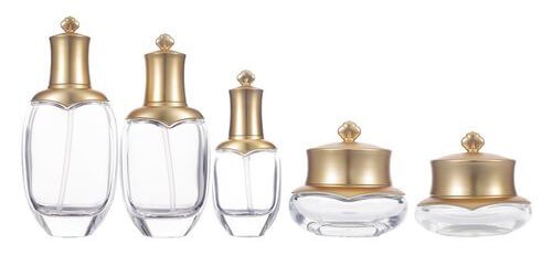 glass cosmetic bottle