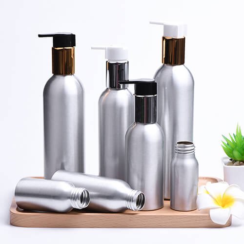 Aluminum lotion bottles