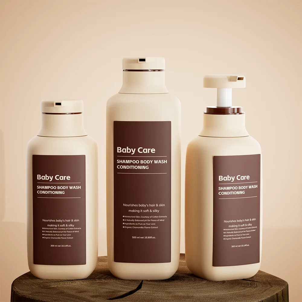 Sustainable HDPE shampoo bottle