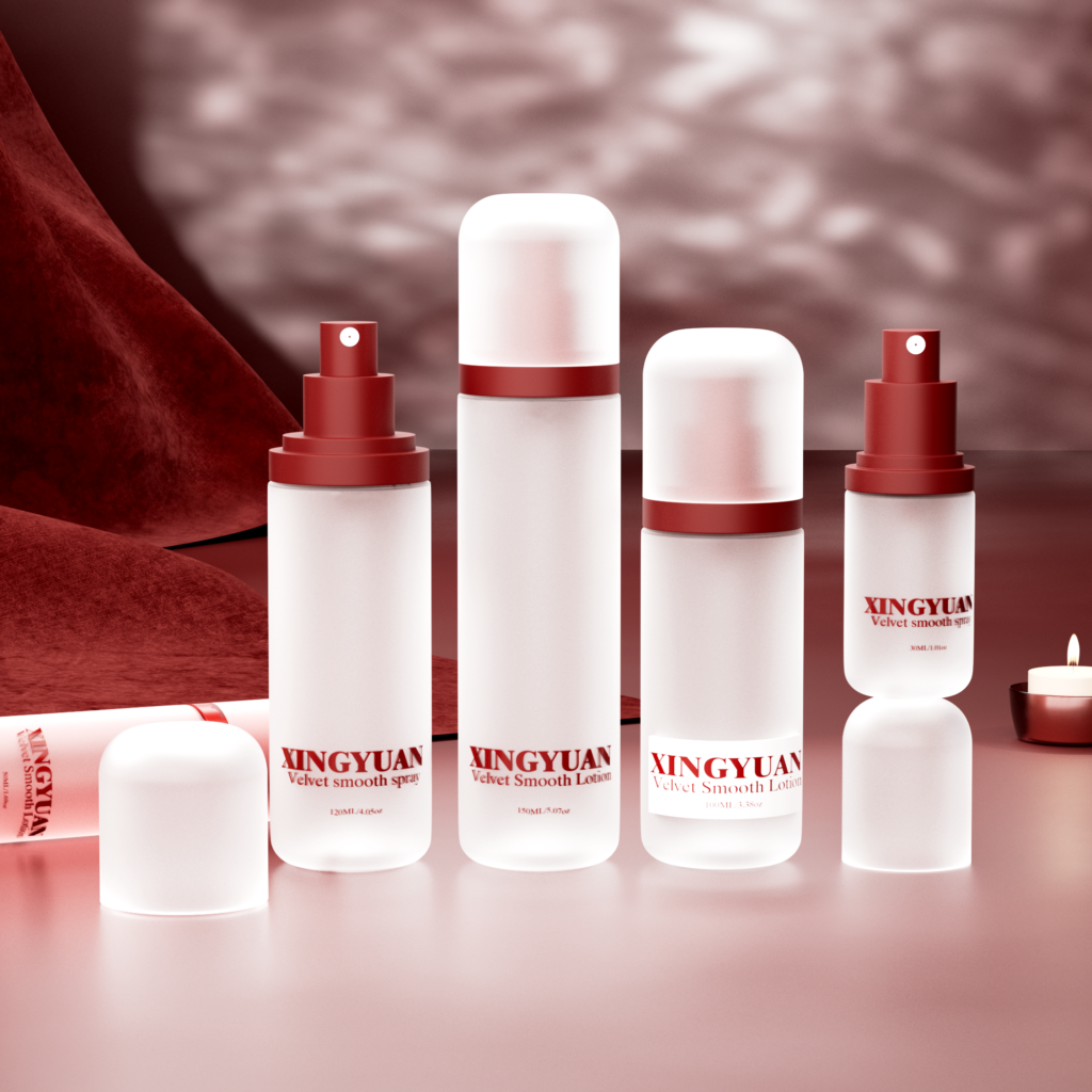 Round-bottom PET skincare bottles