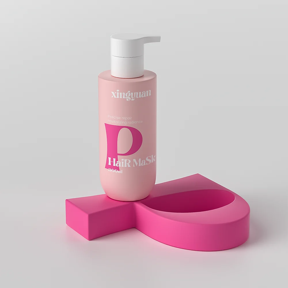 shampoo bottle with silk printing