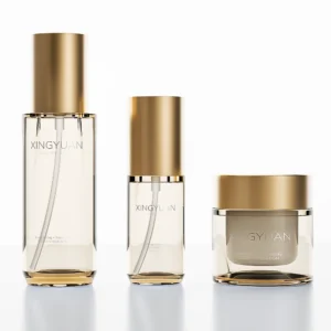 Heavy-wall PETG face care bottle set