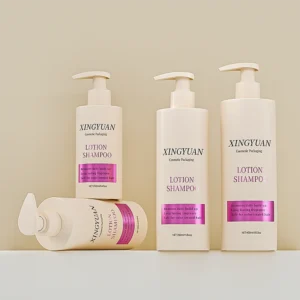 Cylinder PET hair shampoo bottles
