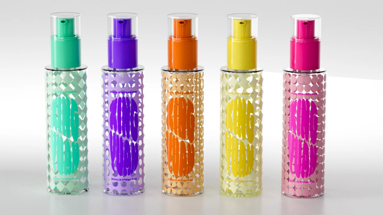 PET cosmetic bottles
