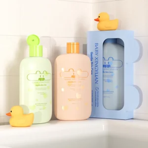 Baby shower gel bottles