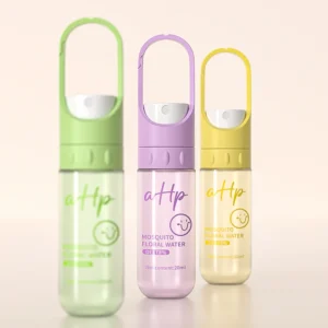 Portable mist spray bottles with rotate-locked