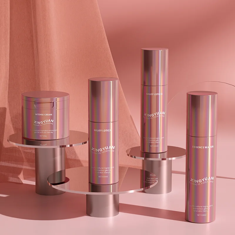 Electroplating skincare bottle set