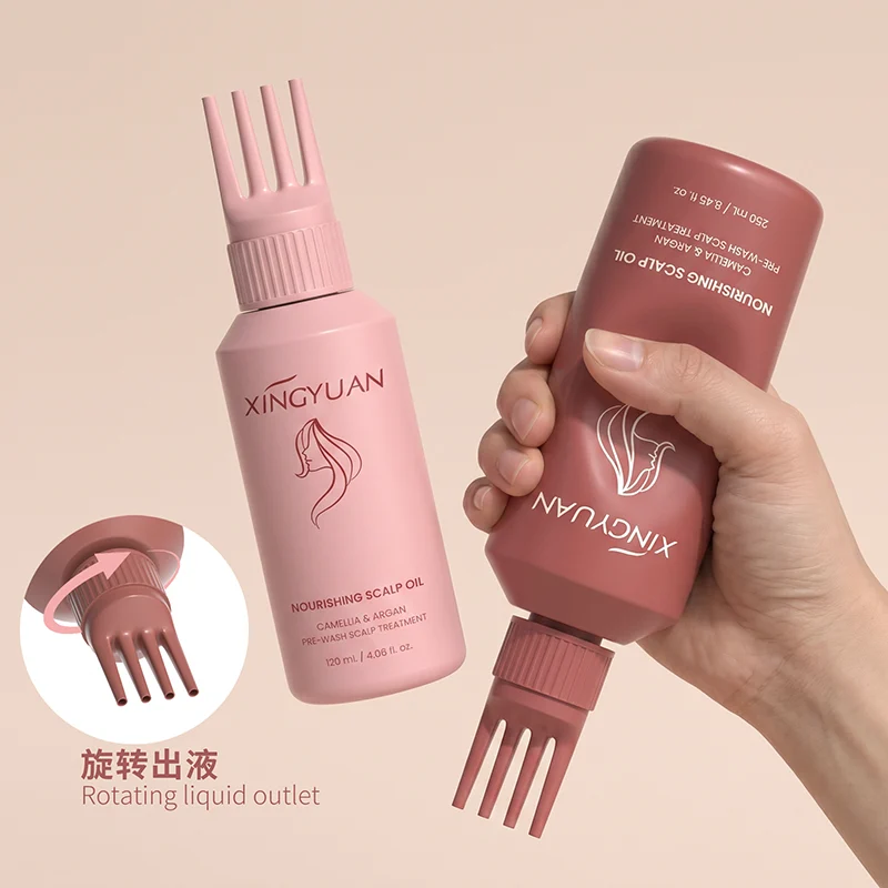 nourishing oil bottles with brush